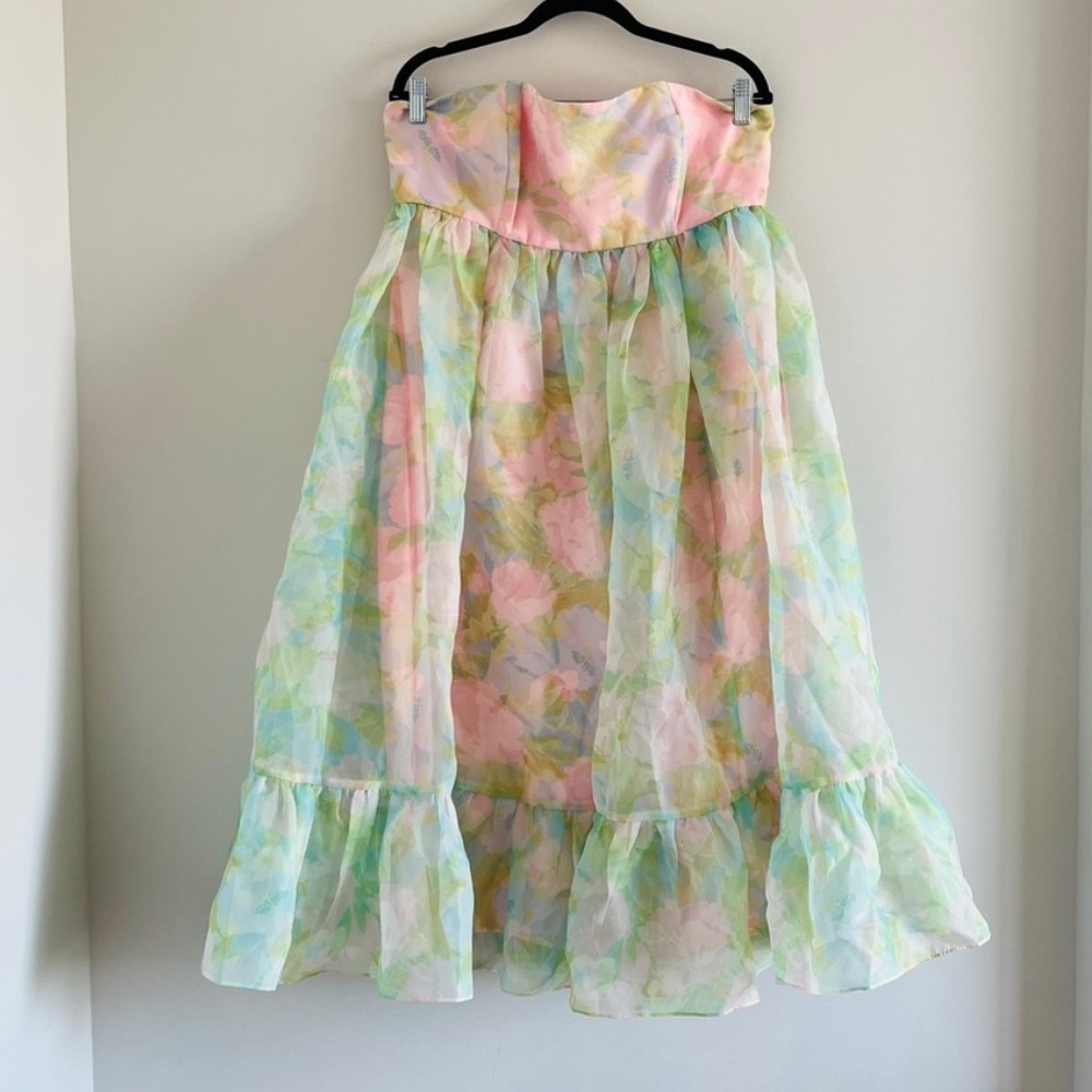 Selkie x Maison Amory Painted Pastel Dress 1XL